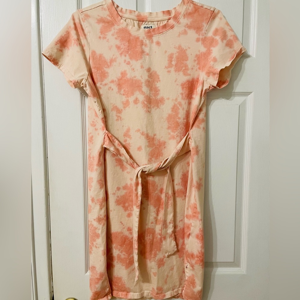 Pact Far Out Tie Dye Dress - size Medium - 100% organic cotton